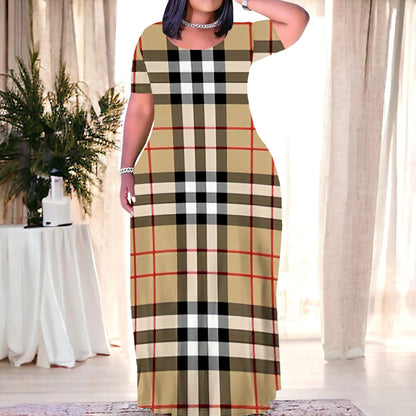 plus Size Women's Fashion Casual Dress