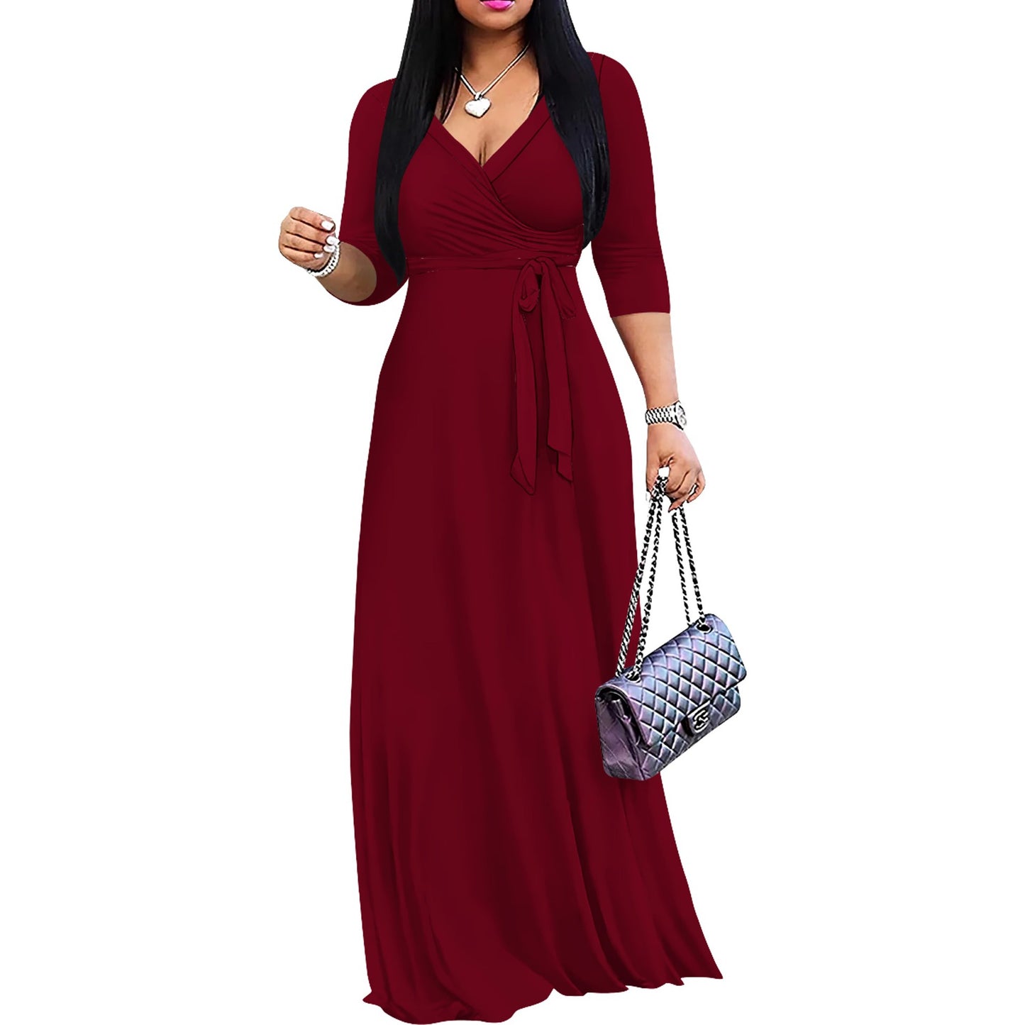 Women's Fashion Temperament Leisure Printing Dress