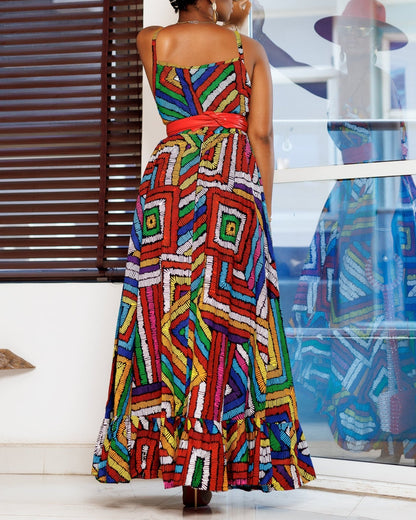 Women's Casual Sleeveless Vacation Maxi Dress