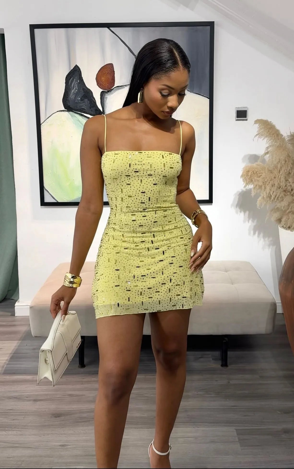 Sexy Sling Slim-Fit Sequined Mini Dress