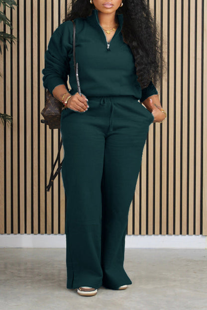 Cozy Half-Zip Top & Pants Set