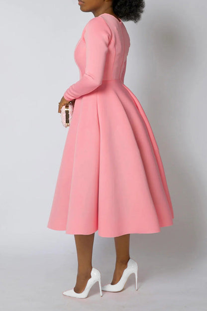 So Elegant Swing Midi Dress