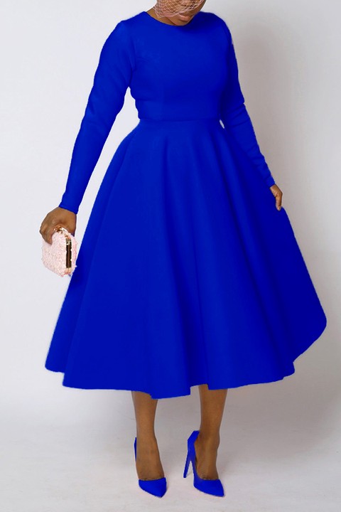 So Elegant Swing Midi Dress