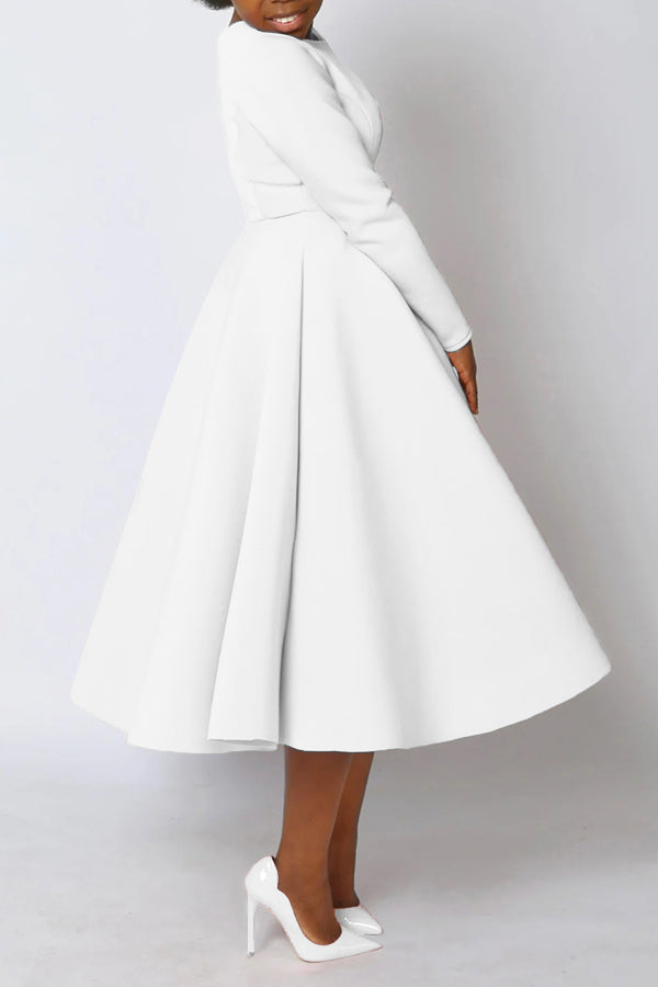 So Elegant Swing Midi Dress