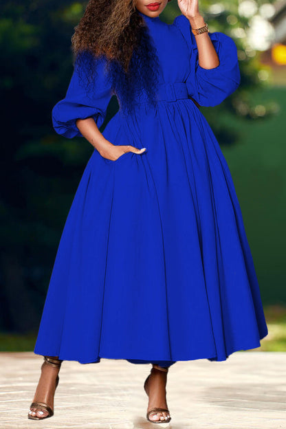 Gorgeous Lantern Sleeve A-line Dress