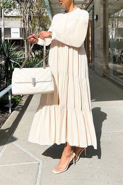 So Special Ruffle Hem Maxi Dress