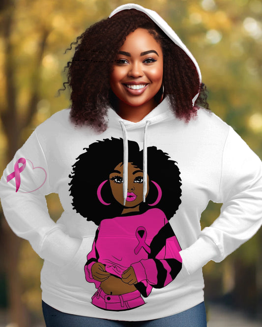 Breast Cancer Awareness Long-sleeved Hoodie