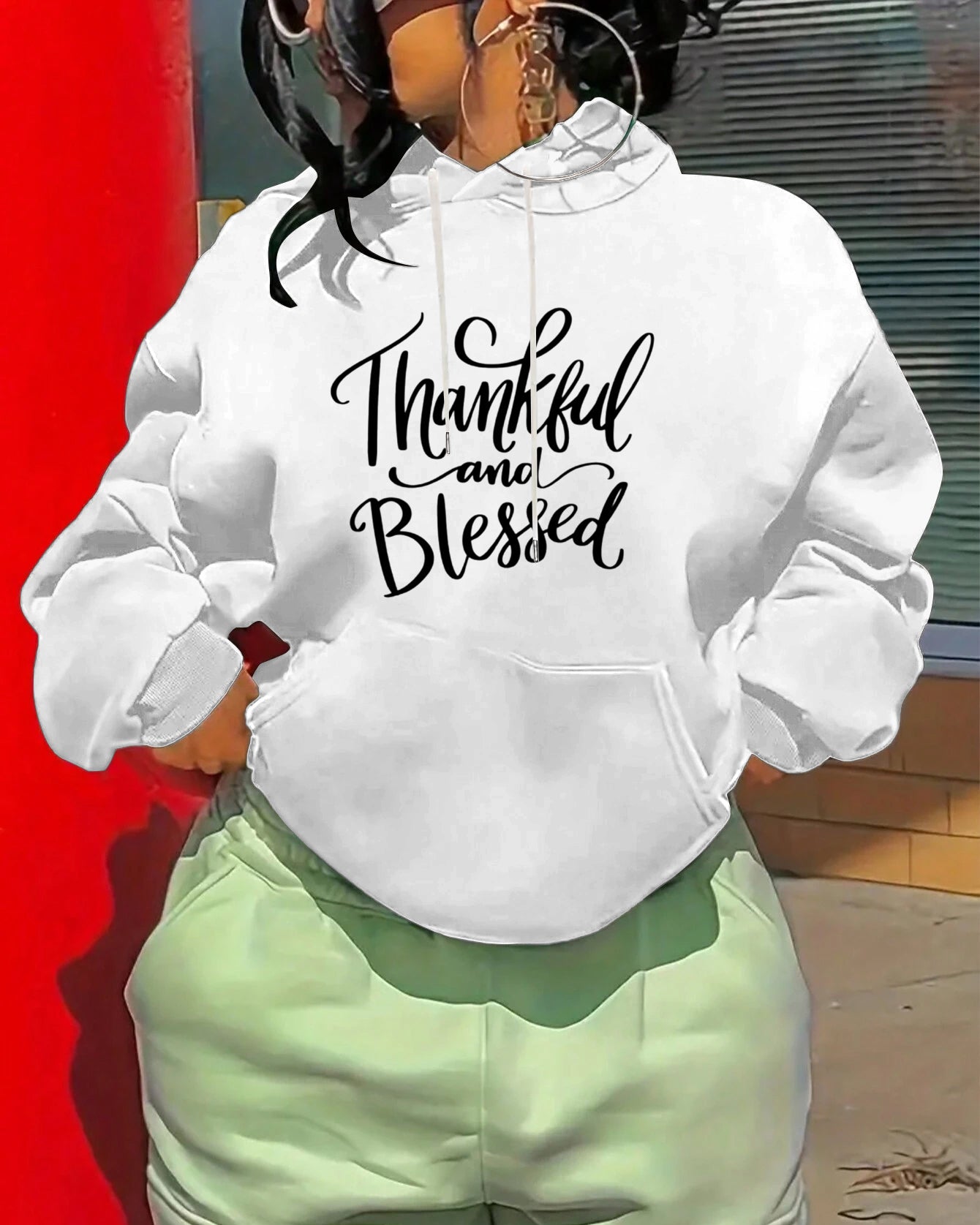 Thankful and Blessed Long-sleeved Hoodie