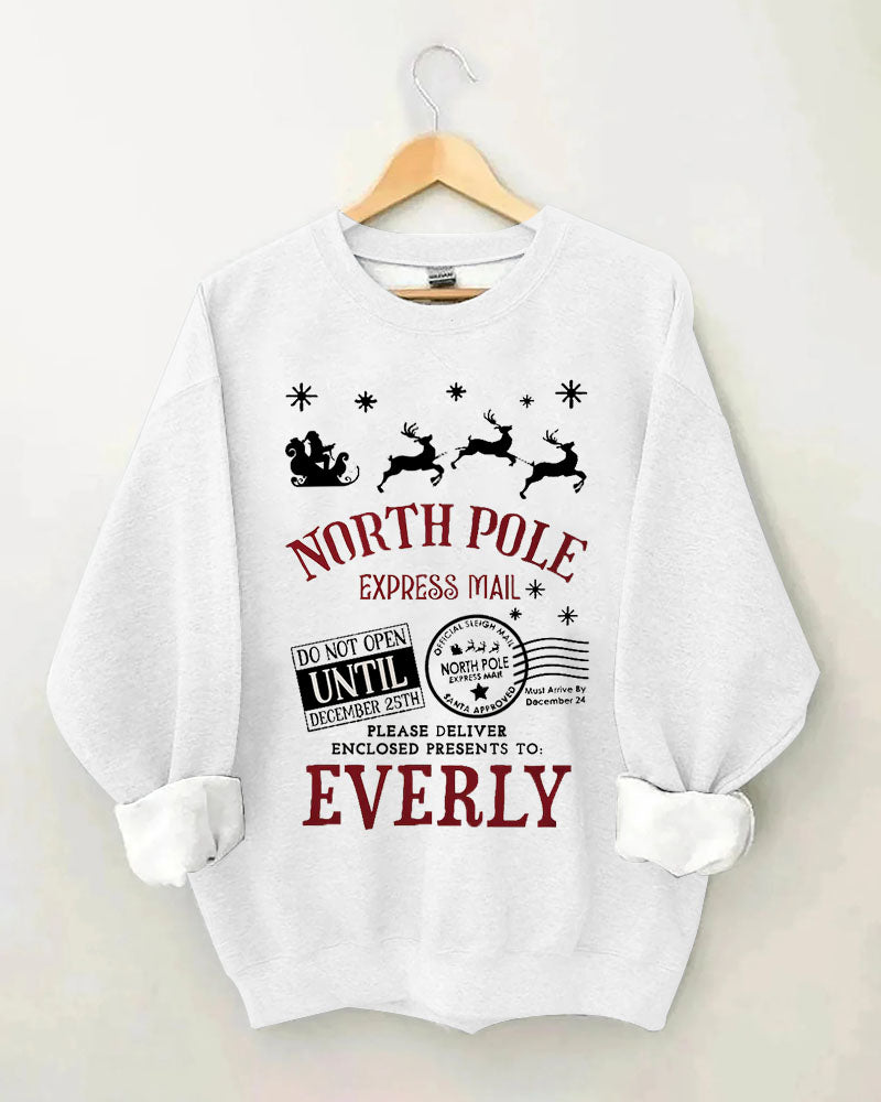 Women's Christmas Print Crewneck Sweatshirt