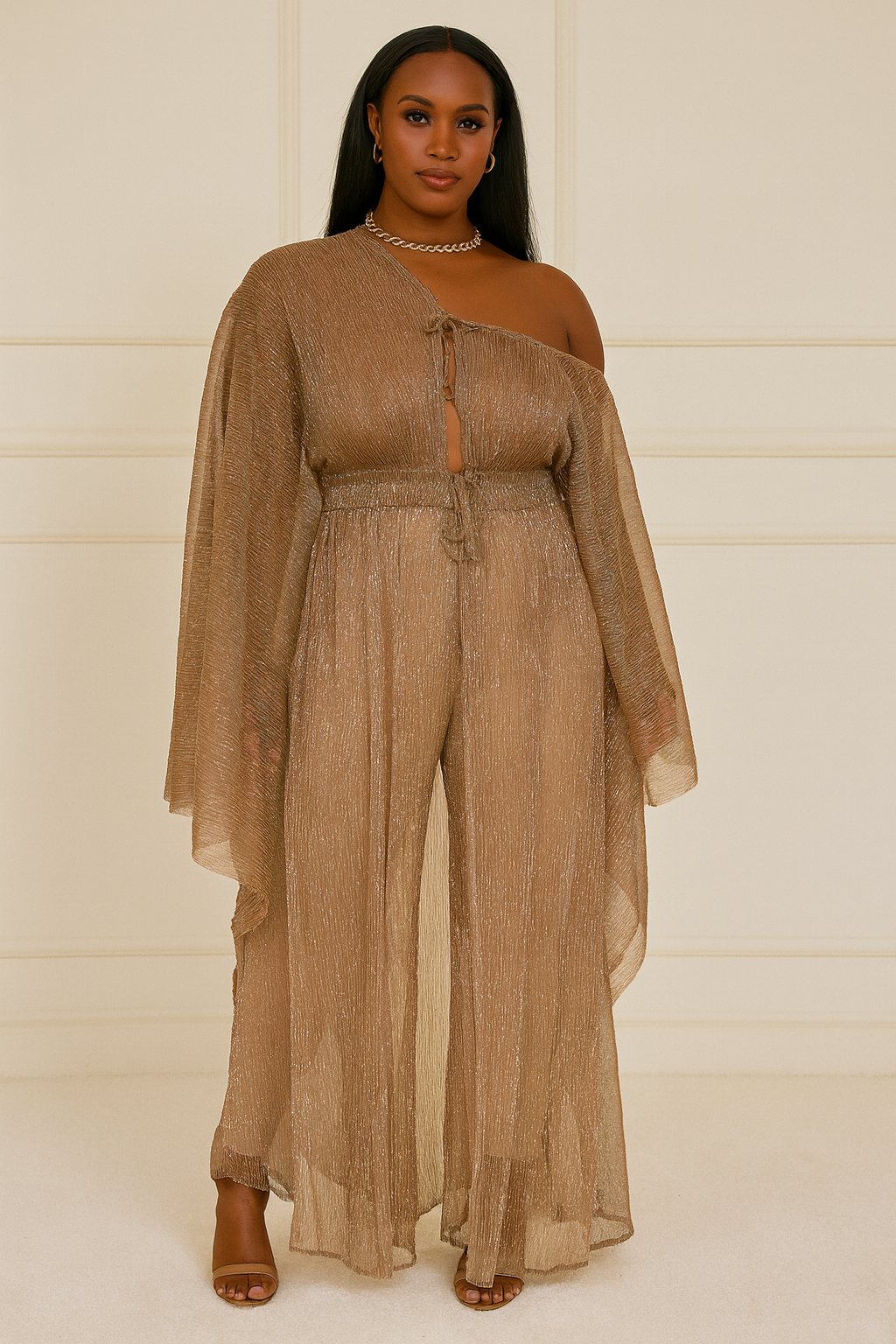 Lace-up Mesh Sexy Beach Dress