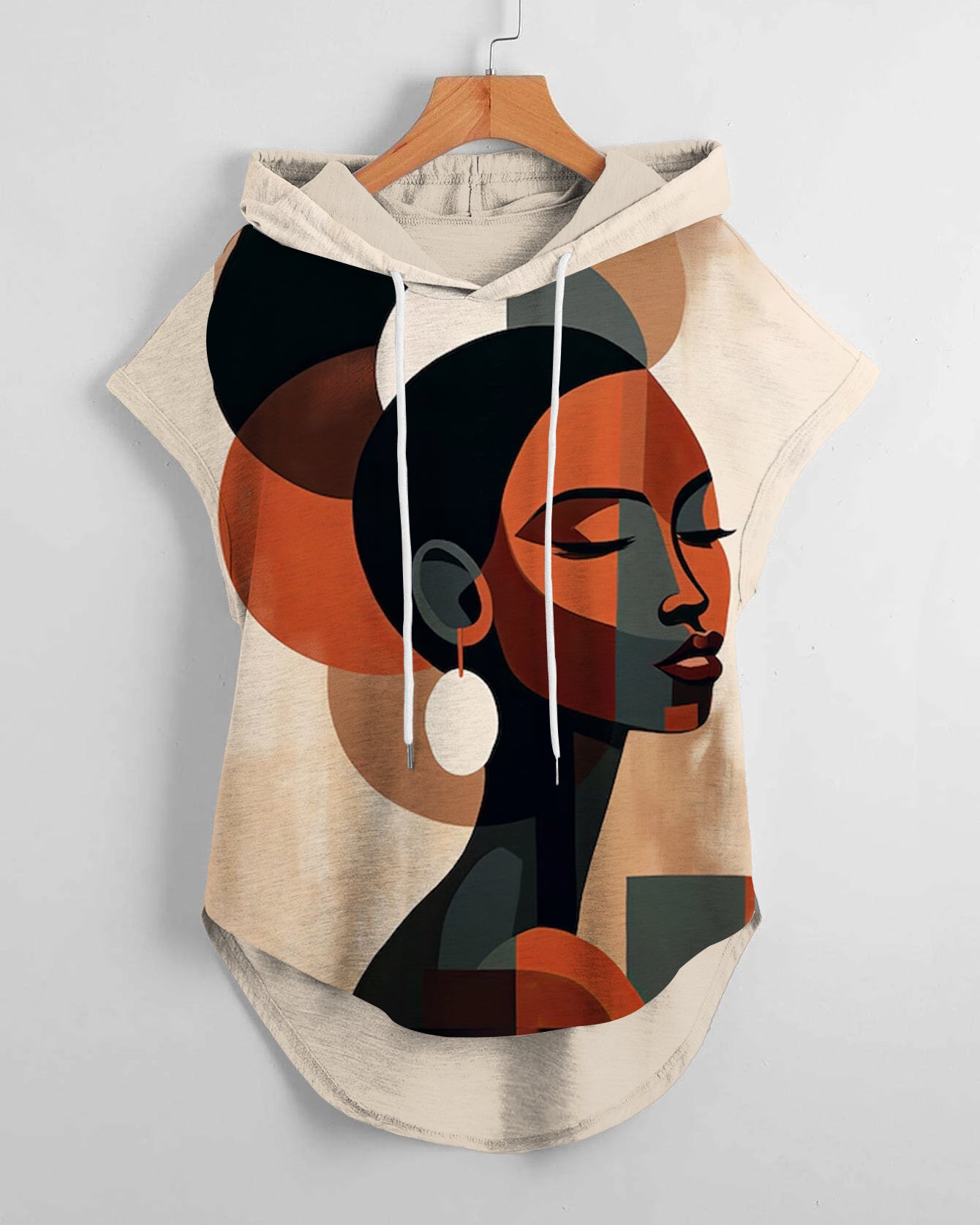 African Art Black Art Drawstring Hooded Tee