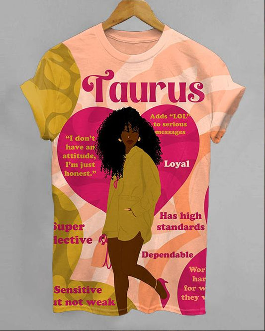 Taurus Girly Season Unisex Short Sleeve Tshirt