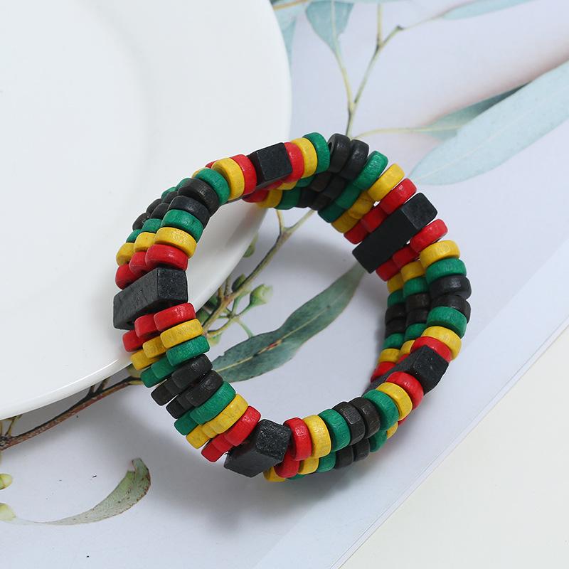 Trendy Ethnic Colorful Crafted Wooden Beaded Bracelet