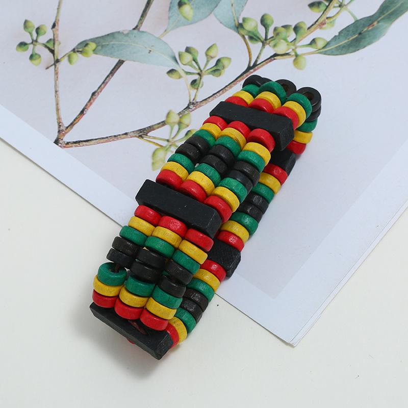 Trendy Ethnic Colorful Crafted Wooden Beaded Bracelet