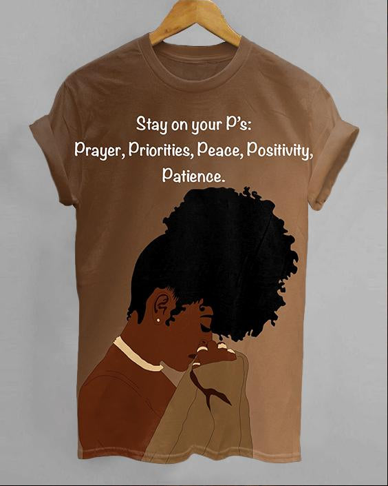 Stay On Your P's Unisex Short Sleeve Tshirt