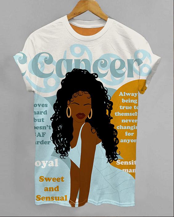 Cancer Girly Season Unisex Short Sleeve Tshirt