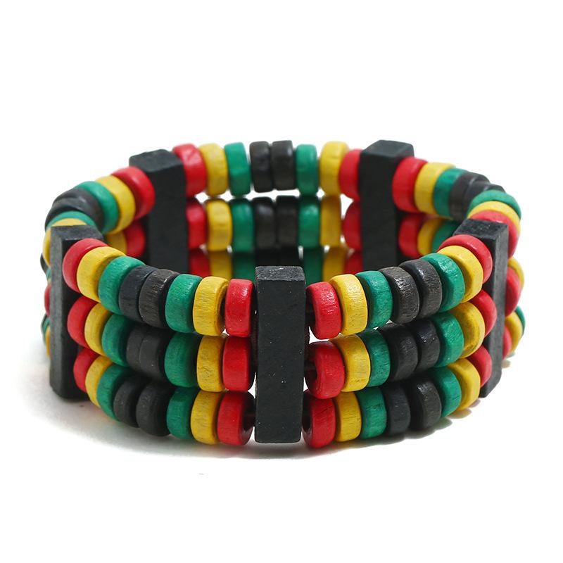 Trendy Ethnic Colorful Crafted Wooden Beaded Bracelet