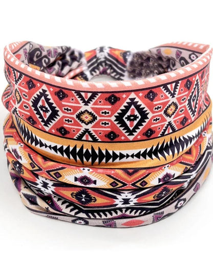 Black Pride Ethnic Geometric Print Headband