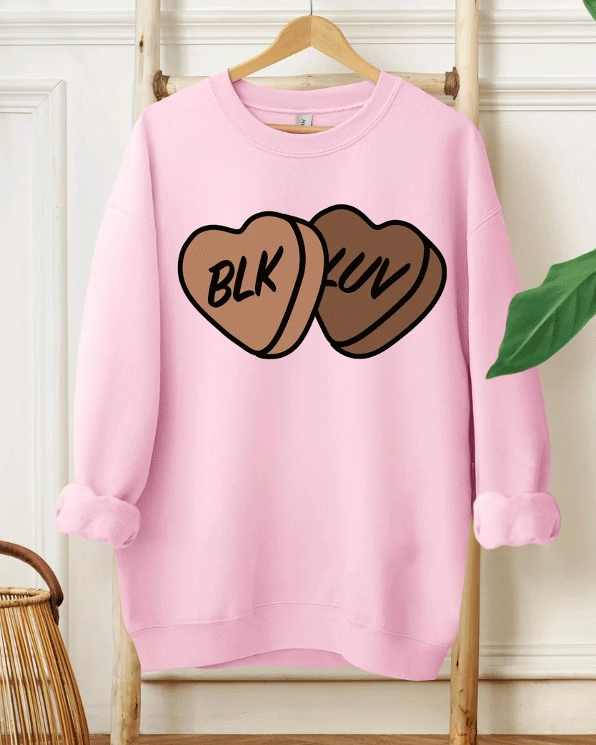 Black Love Art Long Sleeve Sweatshirt